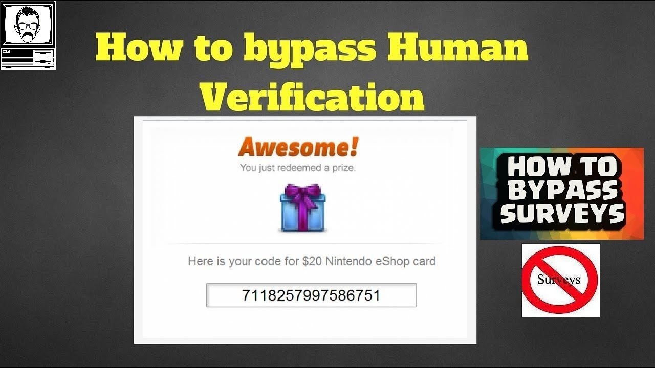 bypass survey human verification